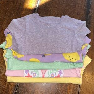 Falls Creek 18 month girls T shirts (5) Best Sis Lemons Purple Pink Yellow NEW